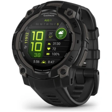 Instinct 3 45 mm AMOLED, Melns Garmin