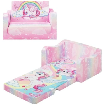 Children"s Sofa Foldable 2-in-1, Stable Sofa Bed f