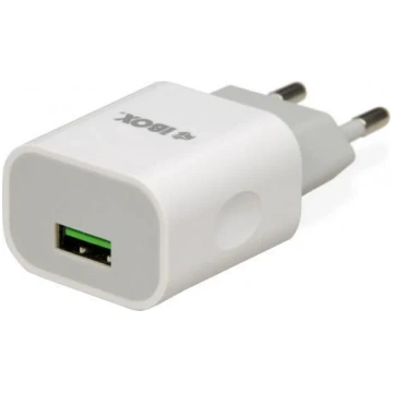 Telefona lādētājs iBOX, USB/AC/DC, balta krās
