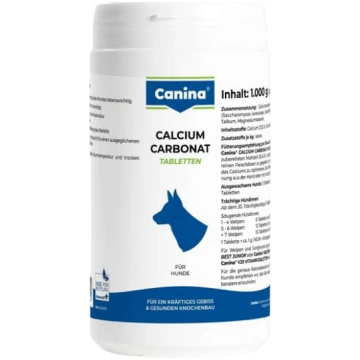 Canina Calcium Carbonat kalcijs kauliem suņiem 1 k