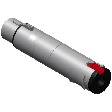 Procab XLR female - 6.3 mm Jack female stereo adap