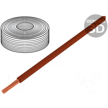 Wire | H07Z-K | stranded | Cu | 10mm2 | FRNC | bro