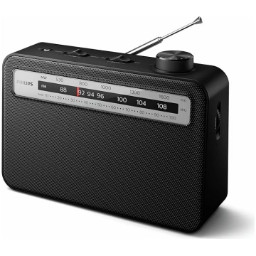 Philips pārnēsājamais FM radio/retro radio, ideāli
