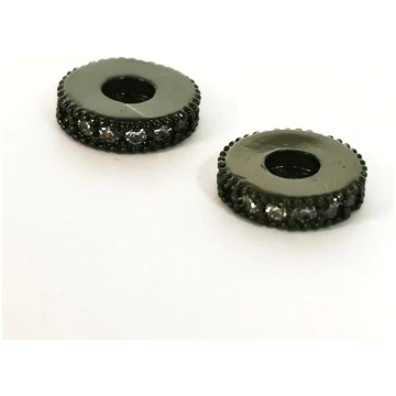 Starplika ripiņa ar cirkoniem 8*2 mm