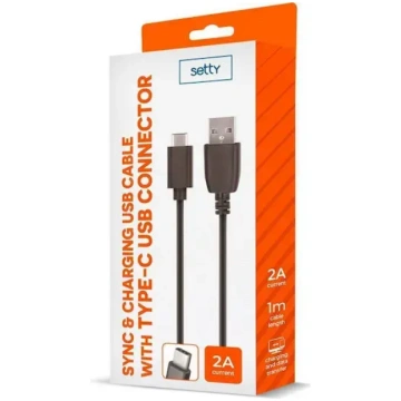 Setty cable | USB-A to Micro USB | 10W | 1m | blac