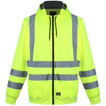 Warm zip through Fleece Hoodie Pesso FL03, dzelten