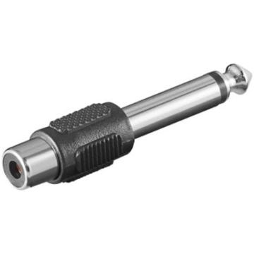 Adapter AV MicroConnect Jack 6.3mm - RCA (Cinch) c