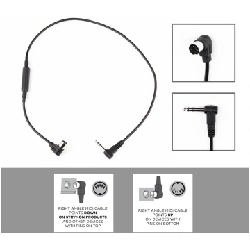 Strymon Right Angle MIDI – Right Angle TRS Cable