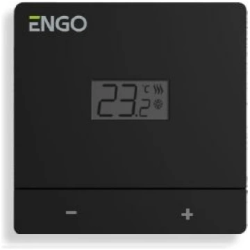 Telpas termostats ENGO, melns, 230V SIEMENS/ENGO 1