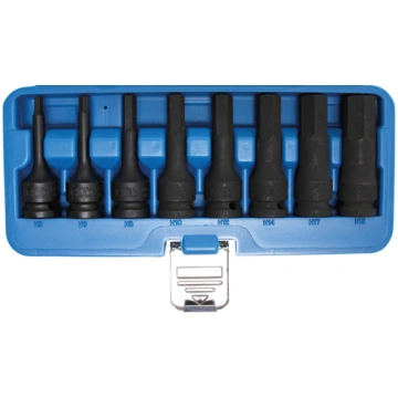 Seškanšu bitu komplekts muciņās 1/2" H5-19mm 8gb B