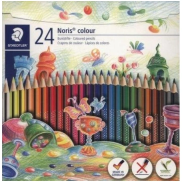 Krāsainie zīmuļi Staedtler Noris, 24 gab
