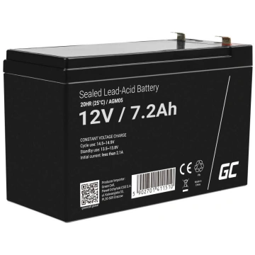 Akumulators Green Cell 12V / 7,2Ah / AGM / AGM05 G
