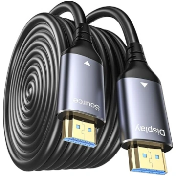 8K HDMI optiskās šķiedras kabelis 50 m, HDMI 2.1 k