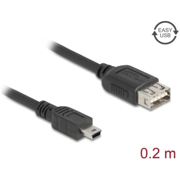 Delock USB 2.0 Cable USB Type Mini-B male to EASY 
