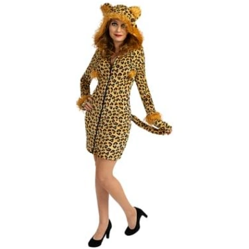 Lielizmēra leoparda kostīms sievietei