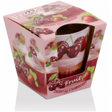 Aromātiskā svece Fruit Muffins Cherry and Strawber