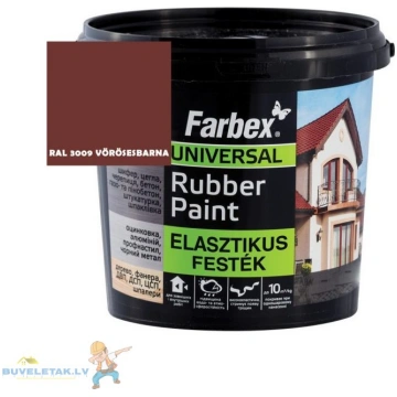 Krāsa Farbex Farba gumova sarkanbrūna 3.5 kg RAL30
