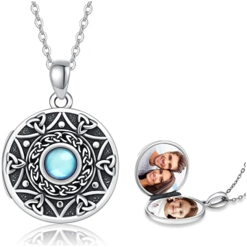 Locket Chain 925 sudraba sudraba personalizētu fot