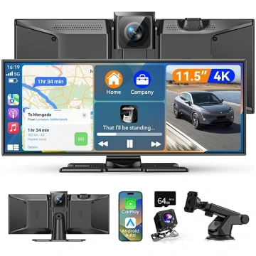 11,5 collu 4K Carplay displejs Android automašīnas