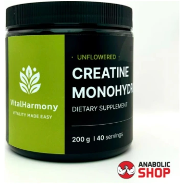 VitalHarmony Creatine Monohydrate 200 grams Green 