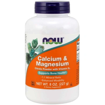 NOW FOODS Kalcijs un magnijs (227 g)