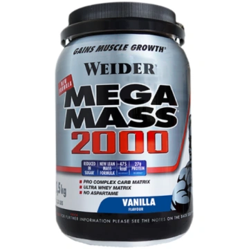 Mega Mass 2000 Vanilla flavor 1 5 kg Weider
