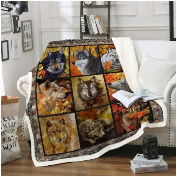 Vilks Patchwork vilnas sega Liela bieza silta, mīk