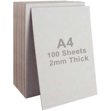 SHUESS A4 pelēkā padome 100 loksnes 2000 Micron A4