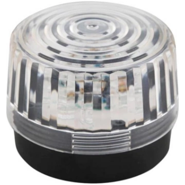 LED FLASHING LIGHT - CLEAR - 12 VDC - ø 100 mm Chi