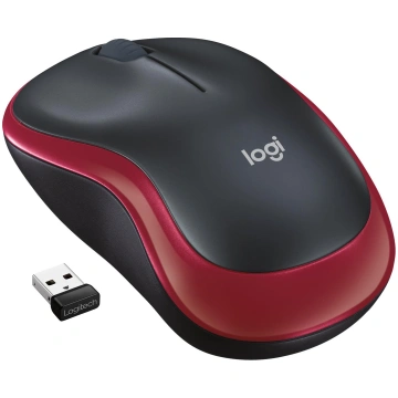 LOGITECH USB Optical Mouse WRL M185/Red 910-002237