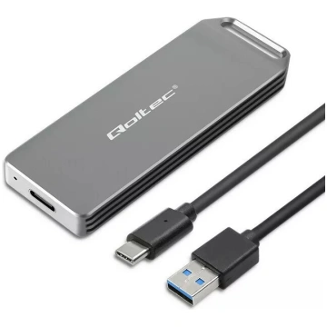 M.2 NVMe SSD korpuss QOLTEC 52266 līdz 2 TB, USB 3