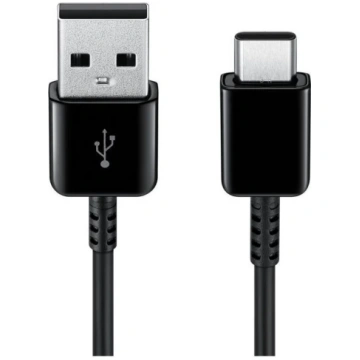 Vads Samsung, USB Type C/USB, melna krās