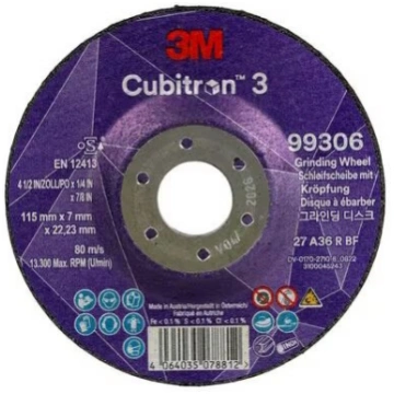 3M Cubitron 3 115mm Depressed Center Grinding Disc