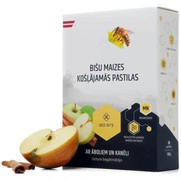 Bišu maizes pastilas ar ābolu un kanēli BeeBite