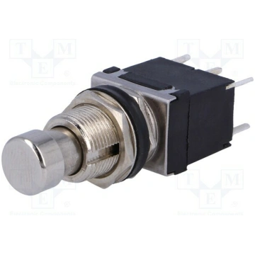Switch: push-button; Pos: 2; DPDT; 2A/250VAC; ON-(