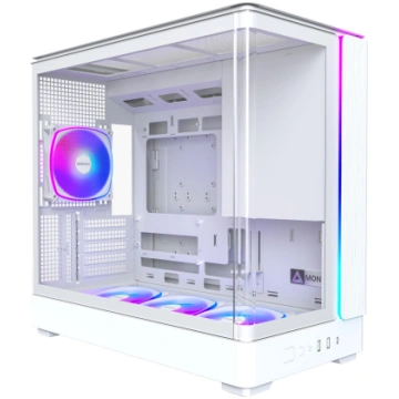 Case, MONTECH, micro ATX/Mini-ITX, White, Midi Tow