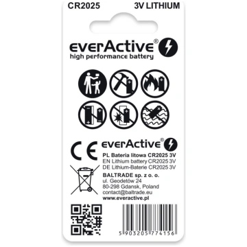Lithium battery mini everActive CR2025 - blister 2