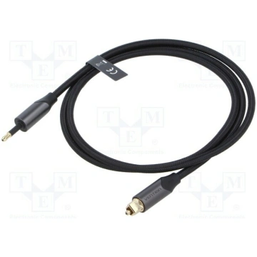 Cable; Toslink 3,5mm Mini plug,Toslink plug; 1m; b