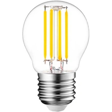 LED Filamenta spuldze E27, G45, 4W, 520lm, 3000K, 