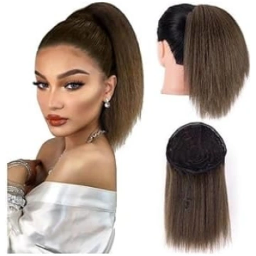 Veselība 10 collu Kinky Straight Ponytail Afro Puf