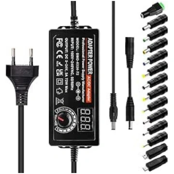 3A 72W Universal Power Supply, Indmird 3V-24V Adju