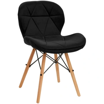 Ēdamistabas krēsls ActivEshop 4Rico QS-186, melna 