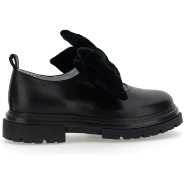 Maxi bow nappa ballerinas - 30 EU / Black