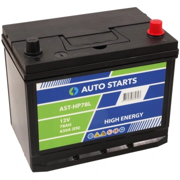 Akumulators Auto Starts High Energy, 12 V, 78 Ah, 