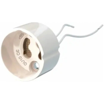 Patrona GU10 spuldzēm ar vadu, keramikas, 250V 2A,