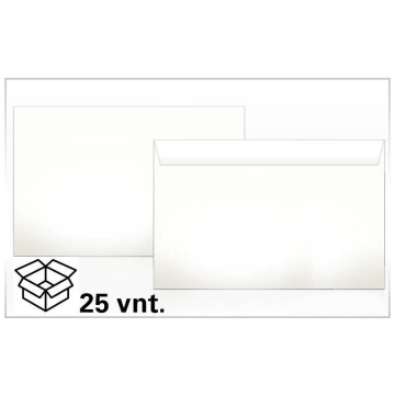 Aploksnes C5 ar noplēšamu strēmeli, 162x229 mm, 25