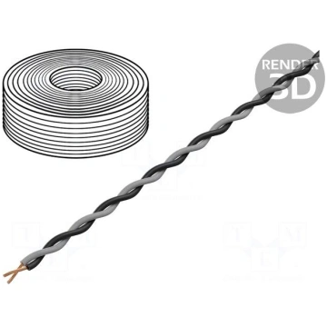 Wire: assembly | 2x0.25mm2 | stranded | Ext.dimens