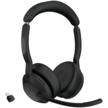 Austiņas Jabra Evolve2 55 MS Stereo USB-C Black (2