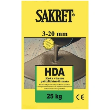 Sakret HDA ātri cietējošā grīdas pašizlīdzinošā ma