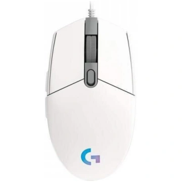 Vadu spēļu pele Logitech G102 Lightsync, balta